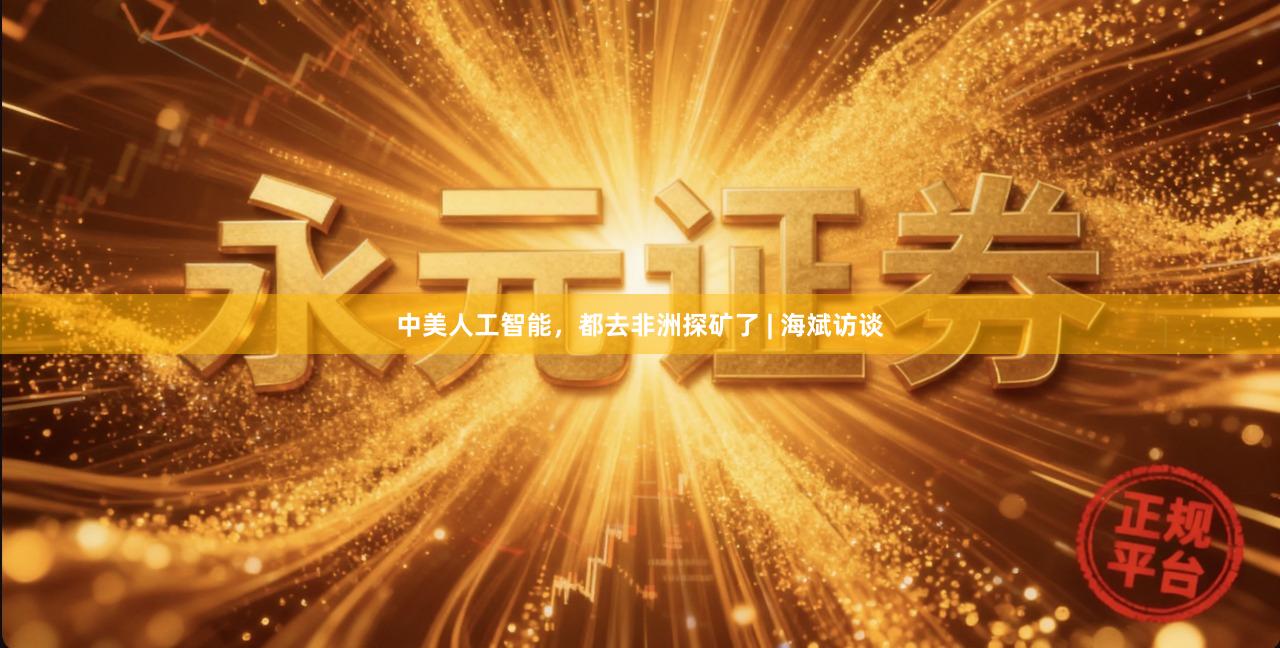 中美人工智能，都去非洲探矿了 | 海斌访谈